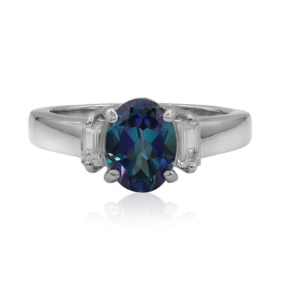 Zilveren ring met een Neptunus-topaas