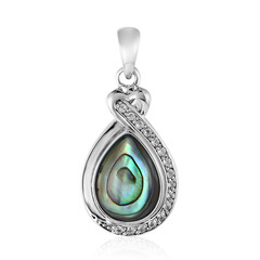 Zilveren hanger met een Abalone schelp (Art of Nature)
