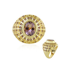 Zilveren ring met een ametrien
