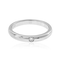 Platinaen ring met een Loepzuivere (F) Diamant (LUCENT DIAMONDS)