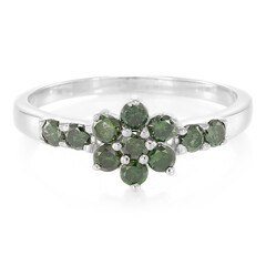 Zilveren ring met Fancy diamanten