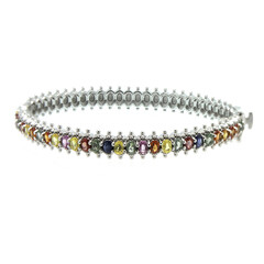 Zilveren armband met saffieren (Dallas Prince Designs)