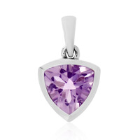 Zilveren hanger met een lavendel amethist