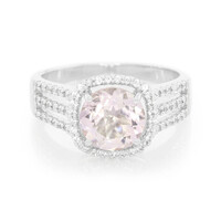 Zilveren ring met een lavendel amethist