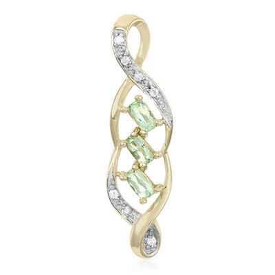 Gouden hanger met Braziliaanse Paraiba toermalijnen