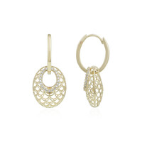 Gouden oorbellen met I1 (I) Diamanten (Ornaments by de Melo)