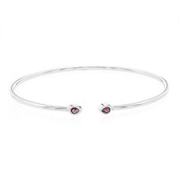 Zilveren armband met Rajasthan rhodolieten