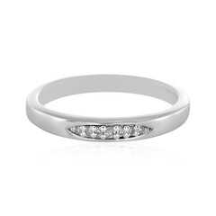 Zilveren ring met een I4 (J) Diamant