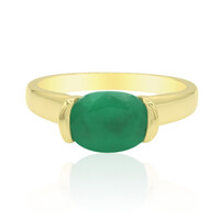 Gouden ring met een Zambia-smaragd