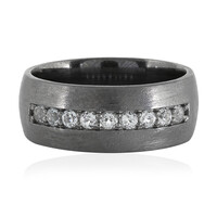 Zilveren ring met witte topaasstenen