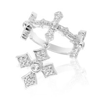 Zilveren ring met een zirkoon (Dallas Prince Designs)