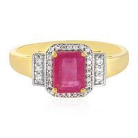 Zilveren ring met een Madagaskar Roze Saffier