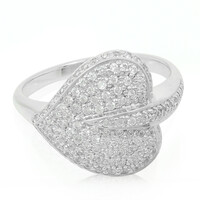 Zilveren ring met zirkonen
