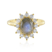 Zilveren ring met een labradoriet (Adela Silber)