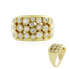 Gouden ring met Loepzuivere (F) Diamanten (LUCENT DIAMONDS)
