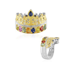 Zilveren ring met een Madagaskar Roze Saffier (Dallas Prince Designs)