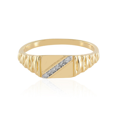 Zilveren ring met I2 (I) Diamanten