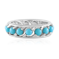 Zilveren ring met Sleeping Beauty Turkooisen