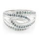 Zilveren ring met Fancy diamanten