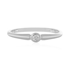 Gouden ring met een Loepzuivere (F) Diamant (LUCENT DIAMONDS)