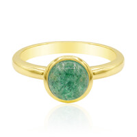 Zilveren ring met een aventurien