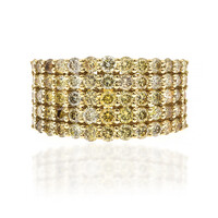 Gouden ring met SI2 Fancy Diamanten (CIRARI)