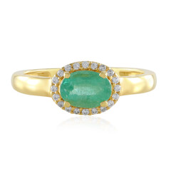 Zilveren ring met een Russische smaragd