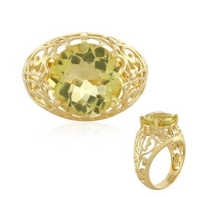 Zilveren ring met een Limoen Kwarts