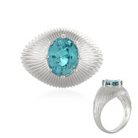 Zilveren ring met een Ratanakiri zirkoon (de Melo)