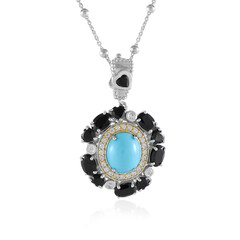 Zilveren halsketting met een Sleeping Beauty Turkoois (Dallas Prince Designs)