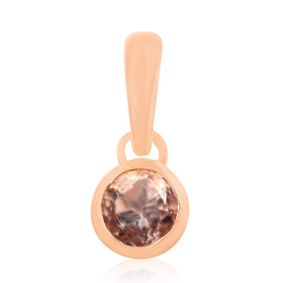 Gouden hanger met een morganiet