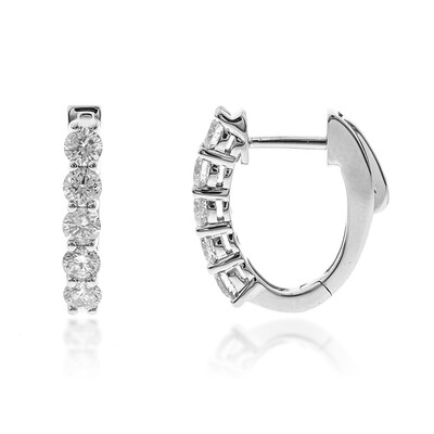 Gouden oorbellen met SI2 (H) Diamanten (CIRARI)