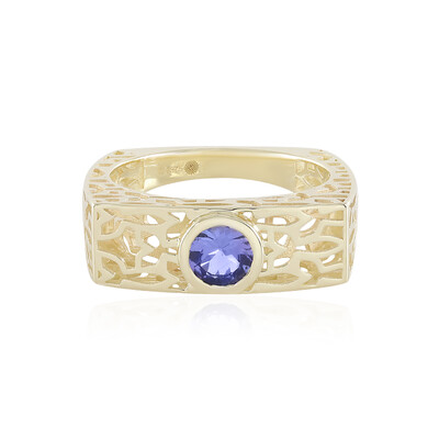Gouden ring met een AAA tanzaniet (Ornaments by de Melo)