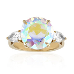 Zilveren ring met een maanlicht kwarts