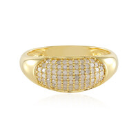 Zilveren ring met I3 (J) Diamanten