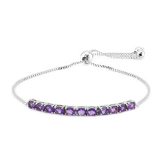 Zilveren armband met amethisten