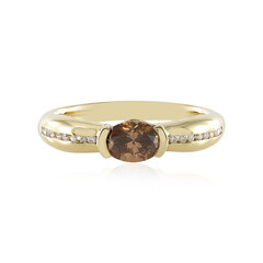 Gouden ring met een SI2 Bruine Diamant (de Melo)