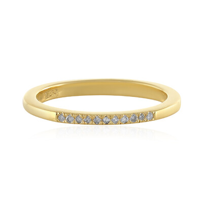Zilveren ring met I4 (J) Diamanten