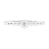 Zilveren ring met een zirkoon