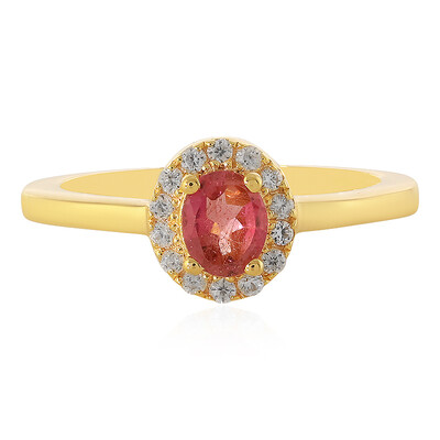 Zilveren ring met een toermalijn