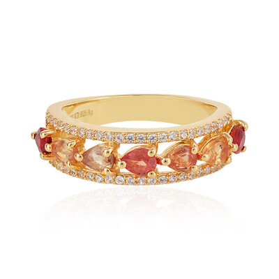 Zilveren ring met saffieren