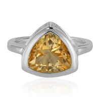 Zilveren ring met een citrien