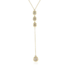 Gouden halsketting met een I2 Champagne Diamant (de Melo)