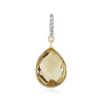 Gouden hanger met een citrien