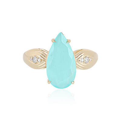 Gouden ring met een Paraibe opaal (AMAYANI)