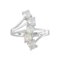 Zilveren ring met Welo-opalen