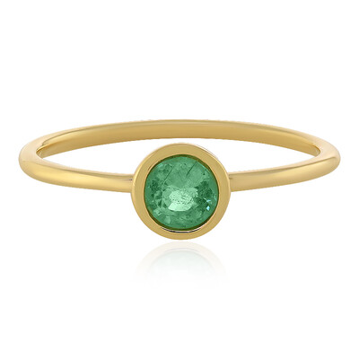 Gouden ring met een Ethiopische smaragd