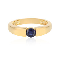 Zilveren ring met een Madagaskar Blauwe Saffier