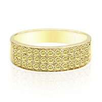 Gouden ring met kanarie gele Diamanten SI