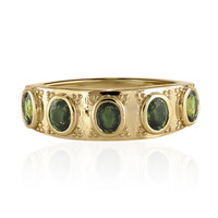 Gouden ring met Acacia Groene Queensland Saffieren (Mark Tremonti)